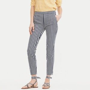J. Crew Martie Windowpane Navy Pants Size 0